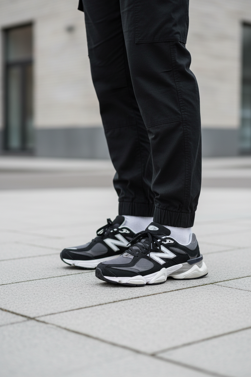 Sneaker lifestyle shot - Black NB
